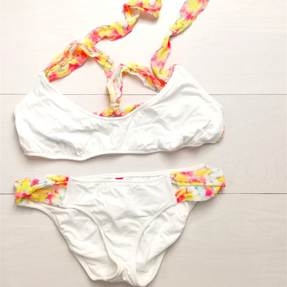 Mesh floral Victoria's secret bikini Small medium